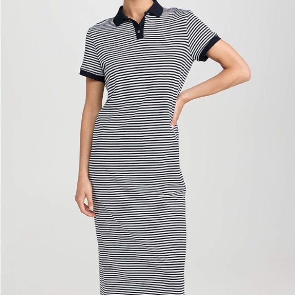 Theory 100% Pima Cotton Polo Midi Dress Size Small